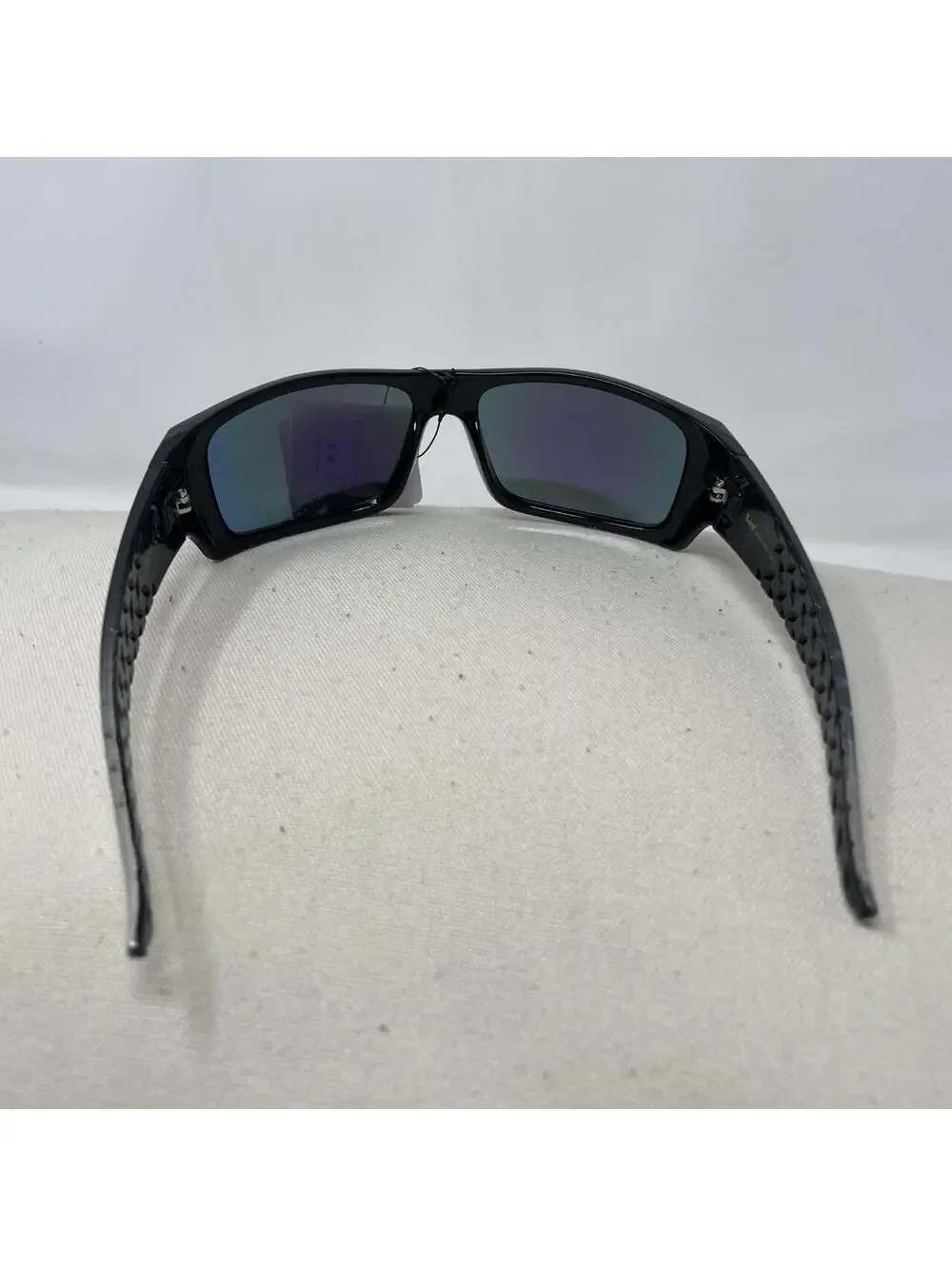 LUCS Black & Silver Sunglasses with Orange & Yellow Gradient Lenses